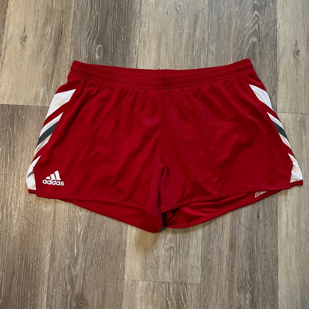 Adidas Women's Vibrant Red Athletic Shorts